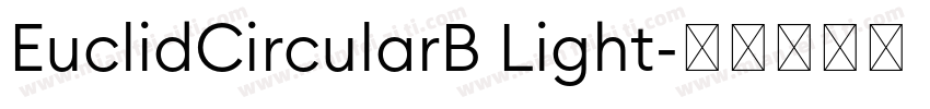 EuclidCircularB Light字体转换